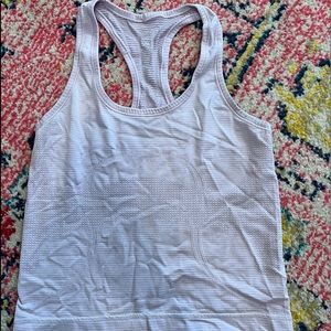 Lululemon CROPPED Purple Swiftly Tech Tank